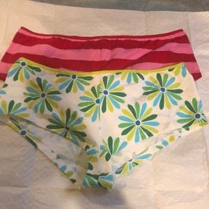 PINK  (2) pairs boy shorts